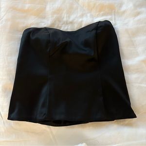 Abercrombie & Fitch Satin Sculpt Strapless Corset Top